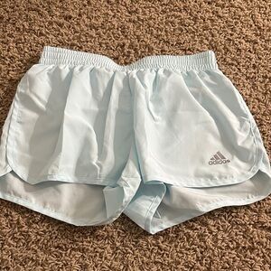 Adidas Women's Sky Blue Athletic Shorts